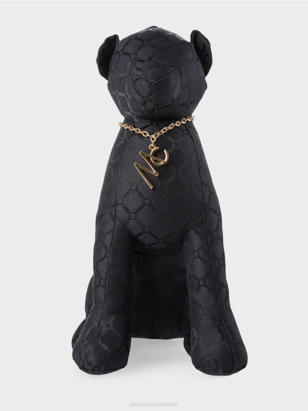 pisica sălbatică decorativă extravagante Marc Cain negru accesorii 4826HH1747