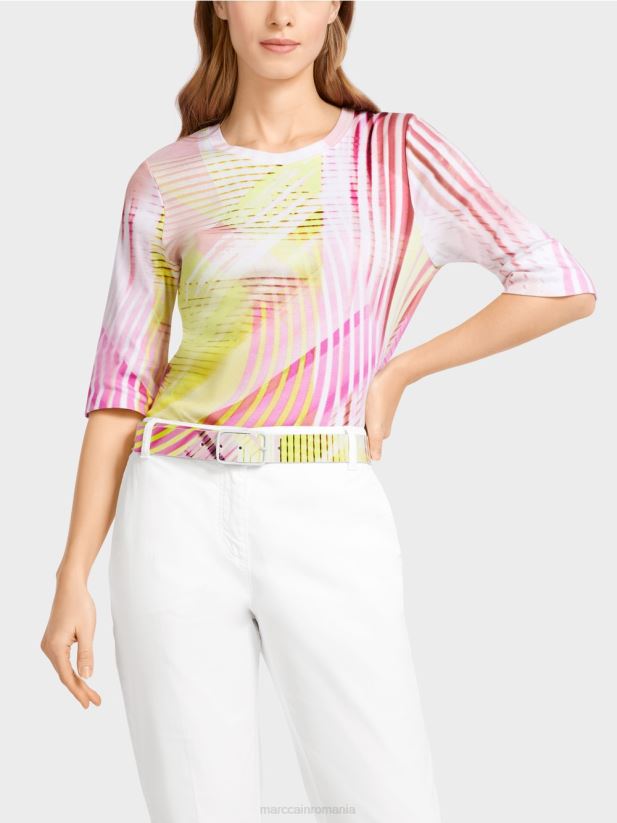 centură de șold colorată din nappa din piele de vacă Marc Cain var usor accesorii 4826HH1717