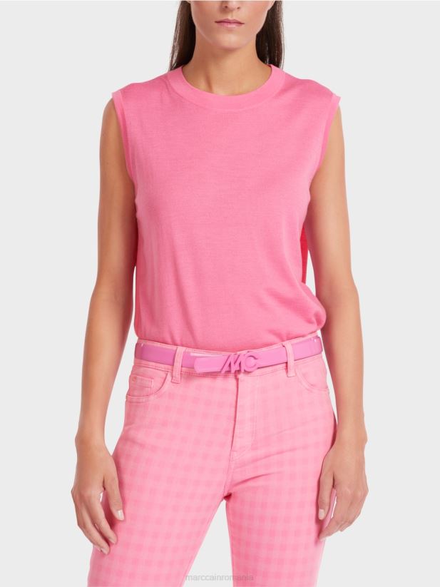 centură reversibilă cu logo mc colorat Marc Cain roz aprins accesorii 4826HH1730