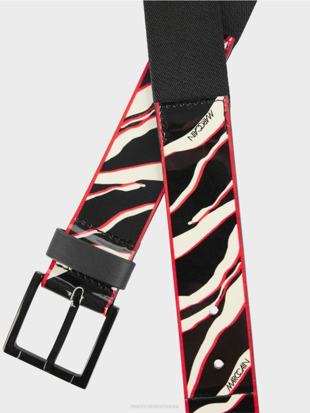 centura in talie cu imprimeu leu Marc Cain campari accesorii 4826HH1671