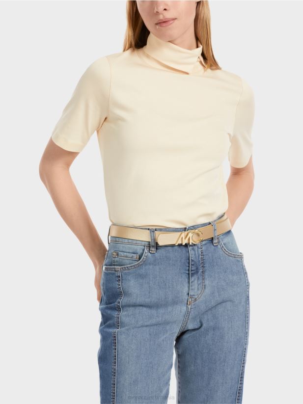 curea cu cataramă cu logo mc Marc Cain aur deschis accesorii 4826HH1686