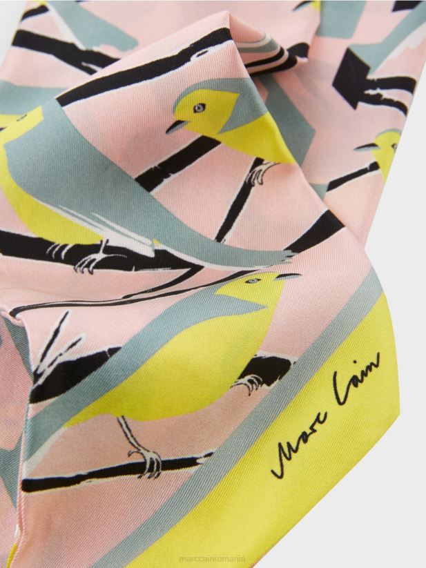 cravata eleganta de matase Marc Cain albastru închis la cer accesorii 4826HH1703