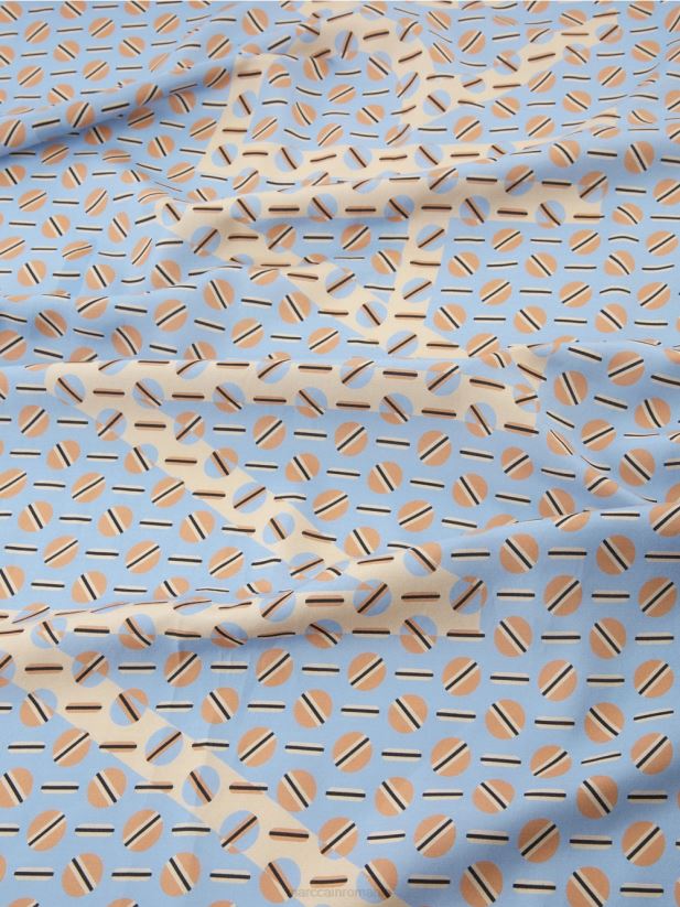 eșarfă cu design grafic Marc Cain cer întunecat de vară accesorii 4826HH1679