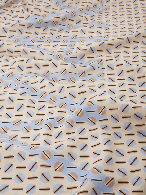 eșarfă cu design grafic Marc Cain crema inchisa accesorii 4826HH1676