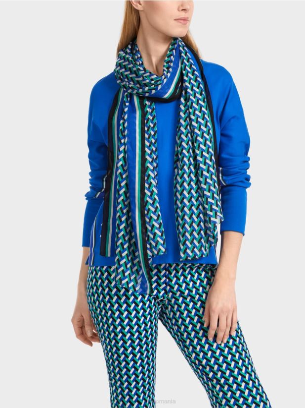 eșarfă cu imprimeu cu efect 3d Marc Cain smalț accesorii 4826HH1658