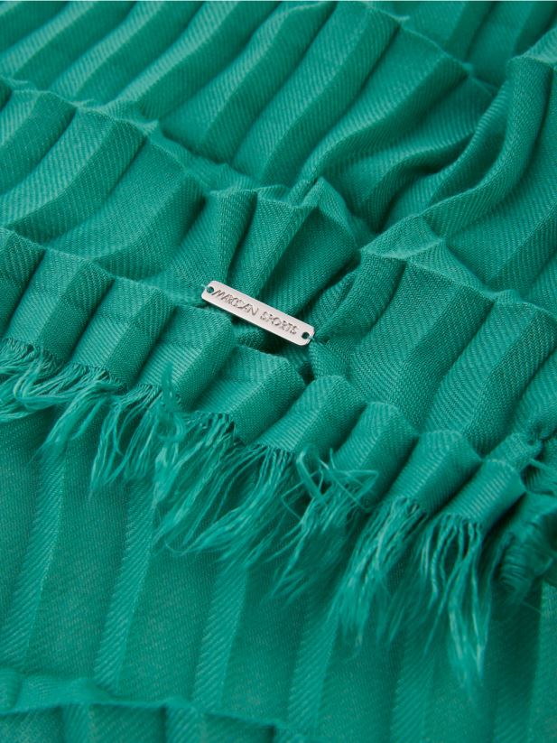 eșarfă cu structură plisată Marc Cain smalț accesorii 4826HH1655