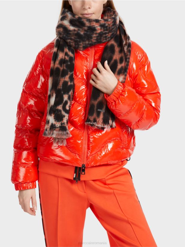 eșarfă din lână virgin moale Marc Cain campari accesorii 4826HH1670