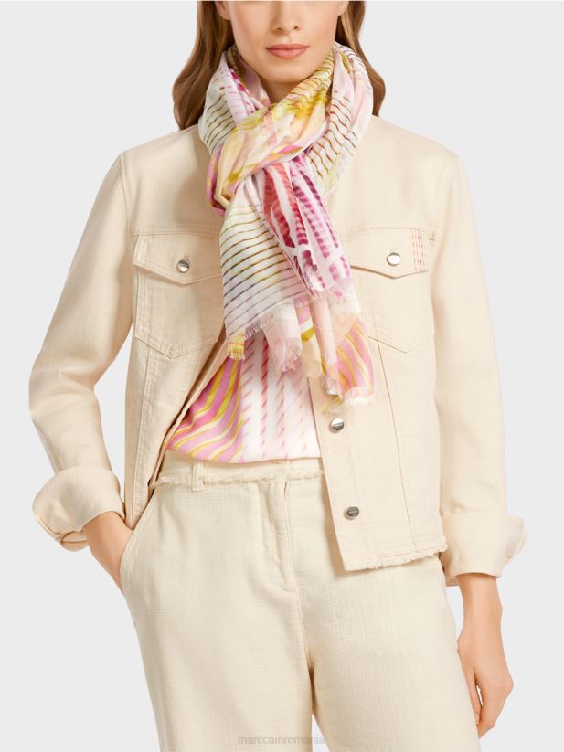 eșarfă elegantă cu mătase Marc Cain var usor accesorii 4826HH1716