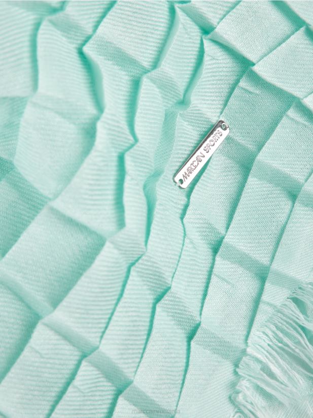 eșarfă în carouri plisate Marc Cain luminator moale accesorii 4826HH1734