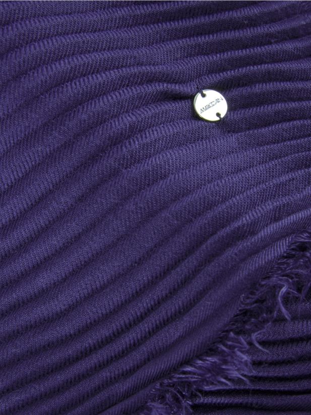 eșarfă plisată Marc Cain purpuriu regal accesorii 4826HH1746