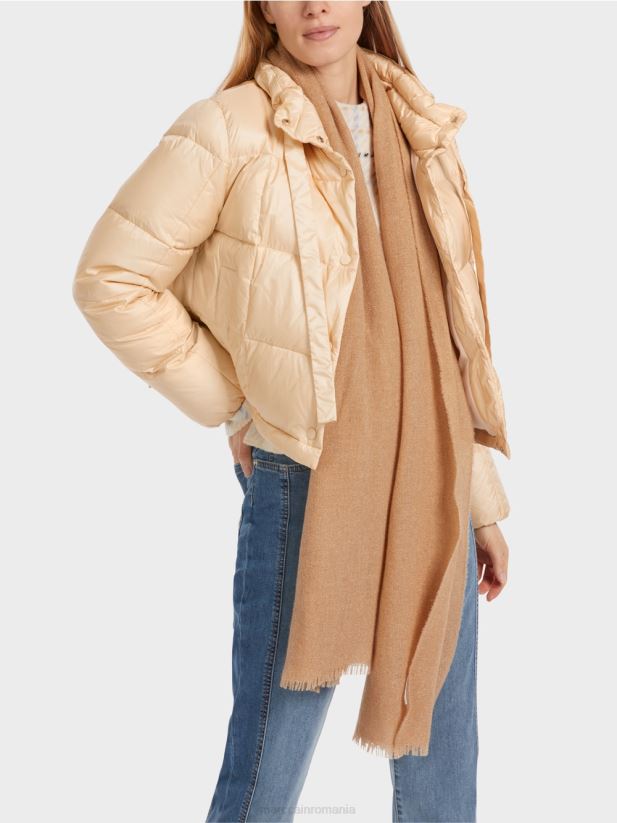 esarfa eleganta tesuta cu lurex Marc Cain caramel strălucitor accesorii 4826HH1684