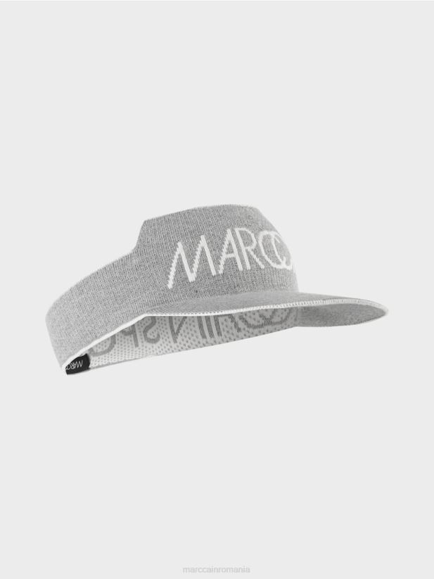 capac de vizor tricot tehnic Marc Cain gri accesorii 4826HH1695
