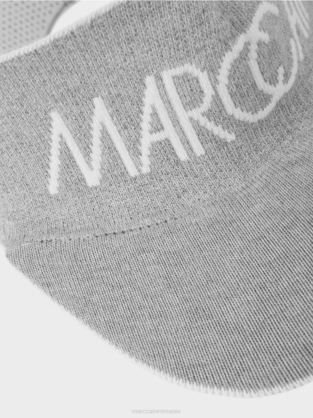 capac de vizor tricot tehnic Marc Cain gri accesorii 4826HH1695