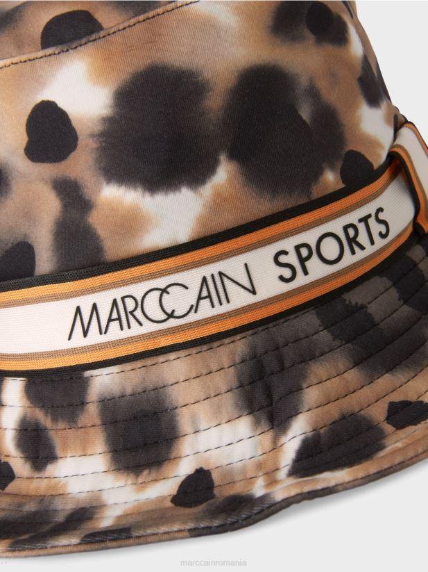 pălărie moale de pescar Marc Cain cafea ușoară accesorii 4826HH1740