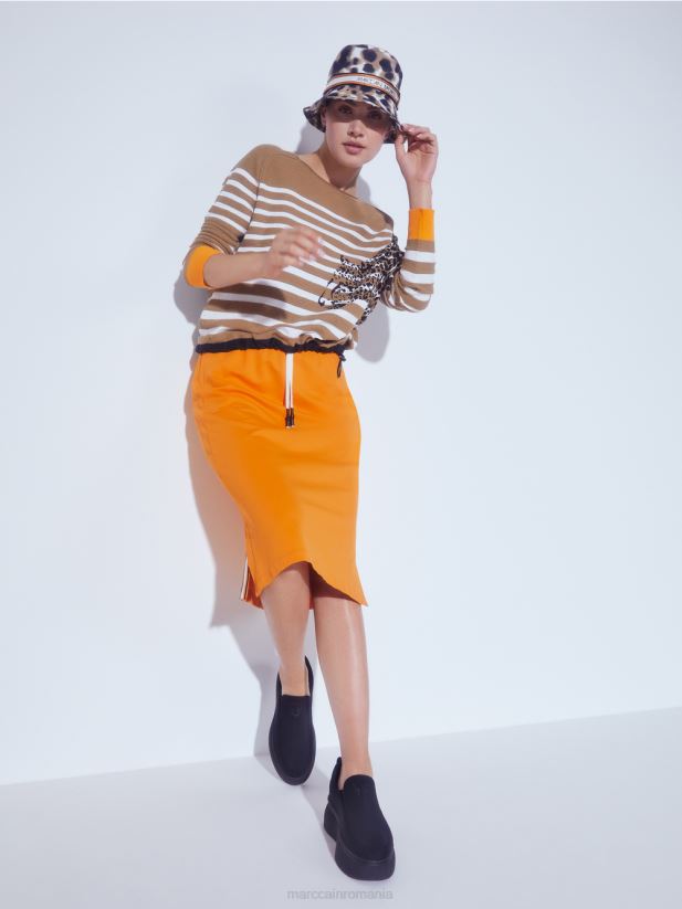 pălărie moale de pescar Marc Cain cafea ușoară accesorii 4826HH1740