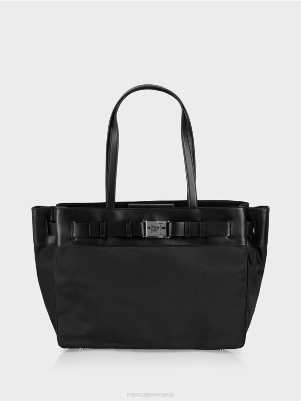 cumpărător din nailon „regândiți împreună”. Marc Cain negru accesorii 4826HH1514