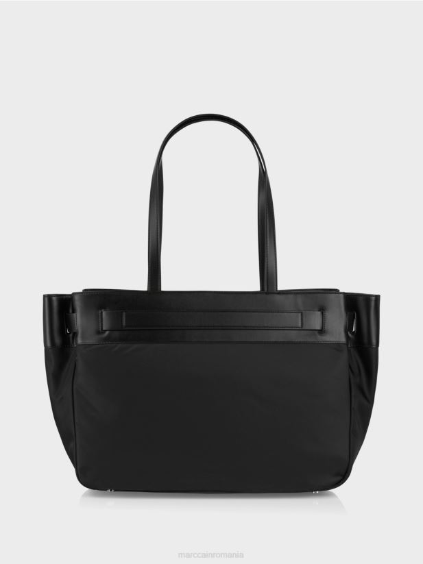 cumpărător din nailon „regândiți împreună”. Marc Cain negru accesorii 4826HH1514