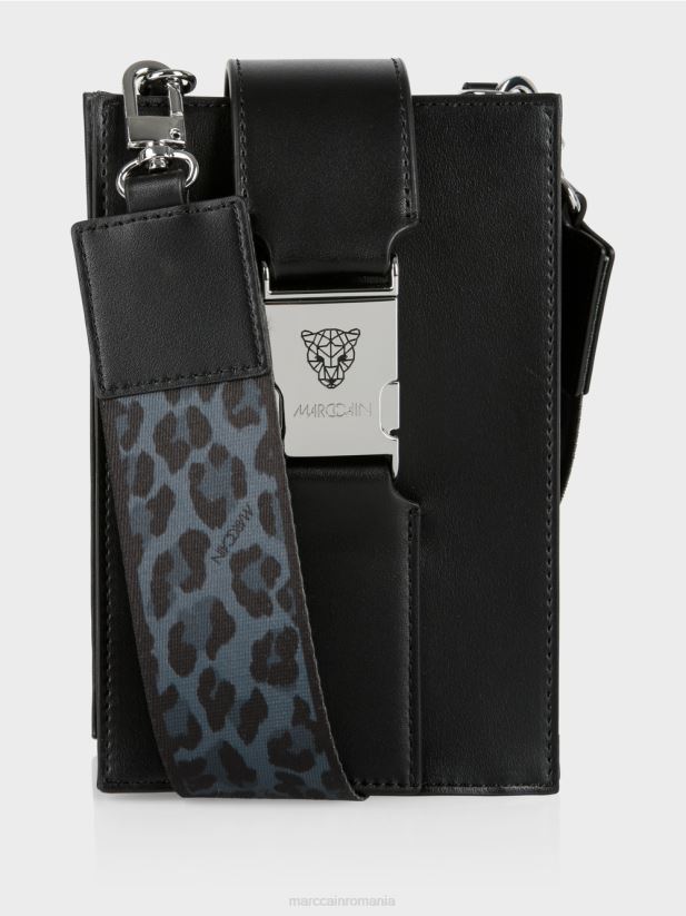 geantă crossbody în format longitudinal Marc Cain negru accesorii 4826HH1521