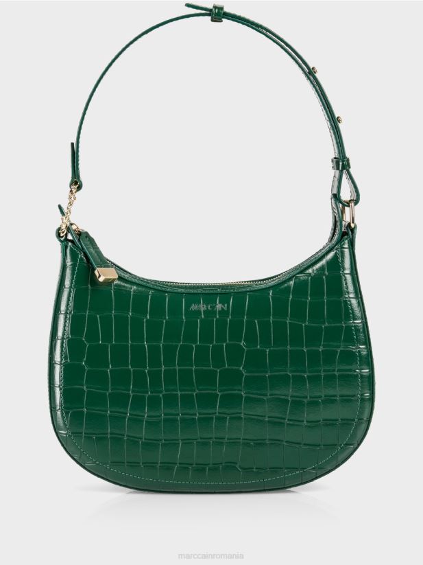 geantă de croc artificial cu mâner superior Marc Cain padure intunecata accesorii 4826HH1537