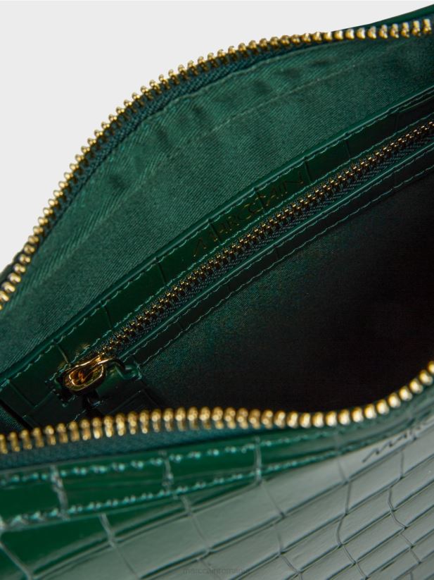 geantă de croc artificial cu mâner superior Marc Cain padure intunecata accesorii 4826HH1537