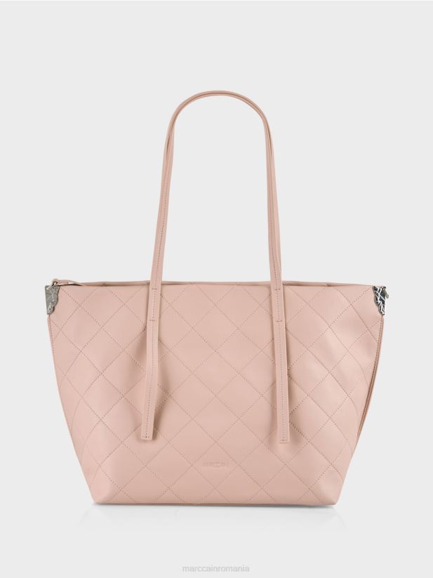 geantă de cumpărături „regândește împreună” Marc Cain roz pudra moale accesorii 4826HH1496