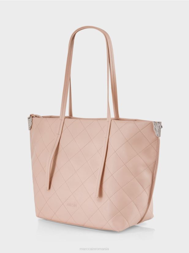 geantă de cumpărături „regândește împreună” Marc Cain roz pudra moale accesorii 4826HH1496