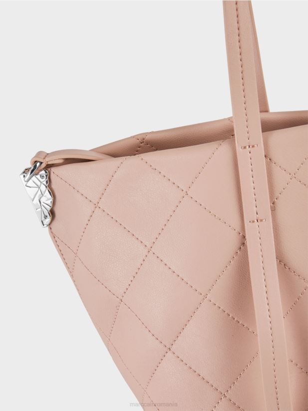 geantă de cumpărături „regândește împreună” Marc Cain roz pudra moale accesorii 4826HH1496