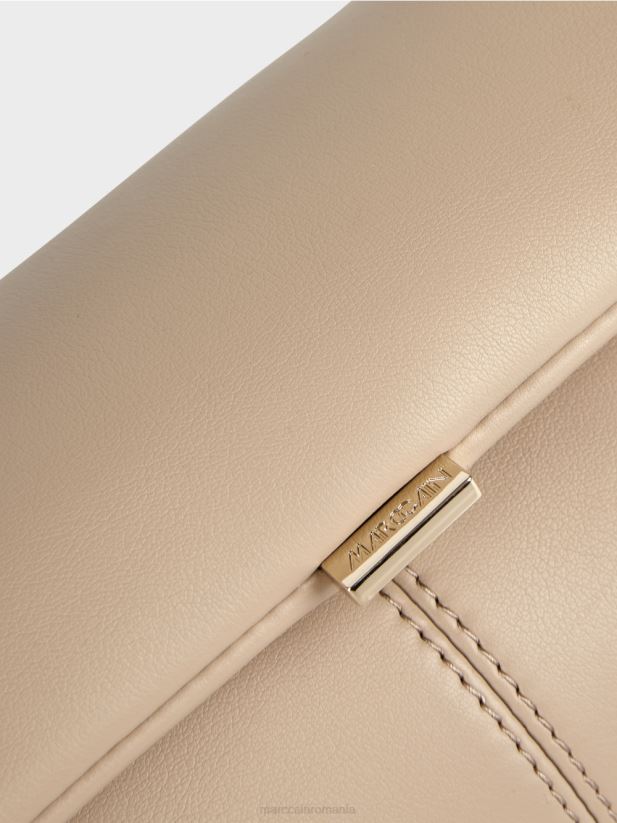 geantă de umăr cu mâner răsucit Marc Cain nisip adânc accesorii 4826HH1526