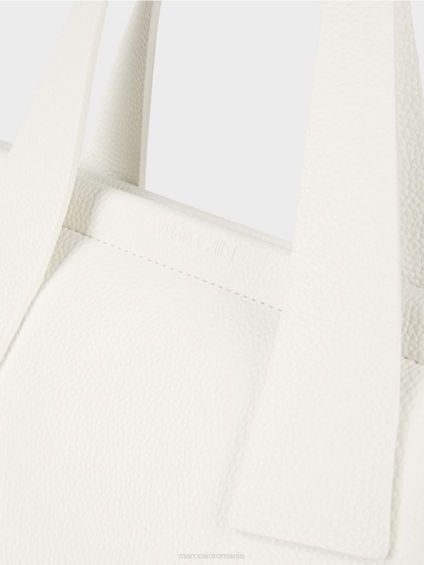 geantă de umăr din nappa artificială cu curea Marc Cain aproape alb accesorii 4826HH1541