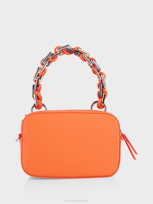 geantă de umăr două în unu Marc Cain coral strălucitor accesorii 4826HH1511