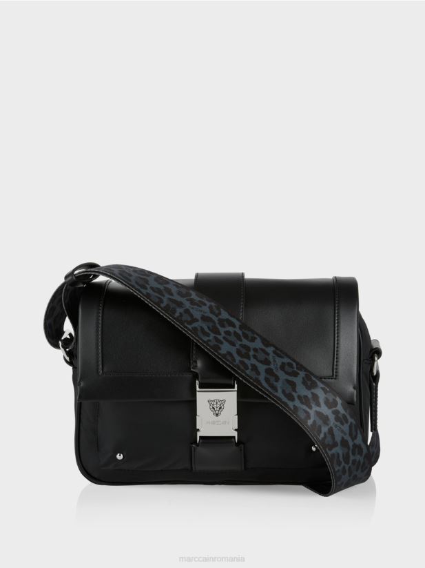 geantă de umăr „regândește împreună”. Marc Cain negru accesorii 4826HH1519