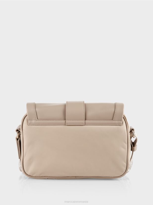 geantă de umăr „regândește împreună”. Marc Cain nisip albit accesorii 4826HH1492