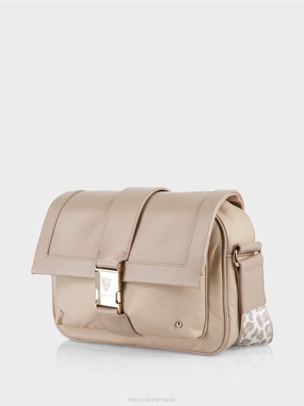 geantă de umăr „regândește împreună”. Marc Cain nisip albit accesorii 4826HH1492