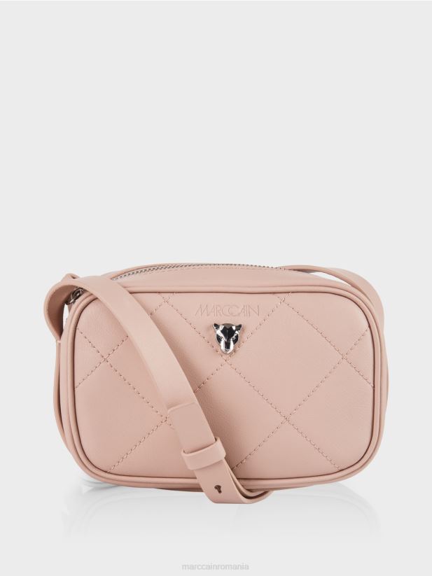 geantă de umăr „regândește împreună”. Marc Cain roz pudra moale accesorii 4826HH1497