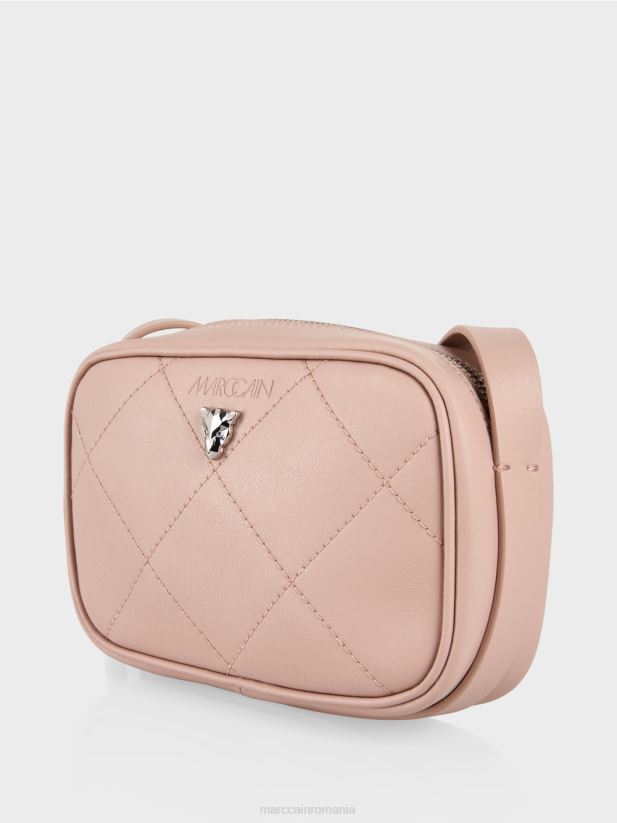 geantă de umăr „regândește împreună”. Marc Cain roz pudra moale accesorii 4826HH1497