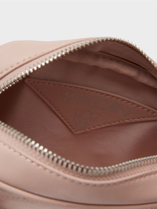 geantă de umăr „regândește împreună”. Marc Cain roz pudra moale accesorii 4826HH1497