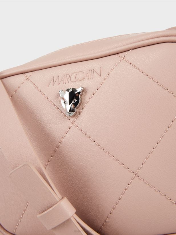 geantă de umăr „regândește împreună”. Marc Cain roz pudra moale accesorii 4826HH1497