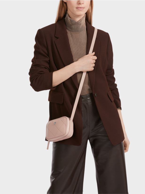 geantă de umăr „regândește împreună”. Marc Cain roz pudra moale accesorii 4826HH1497