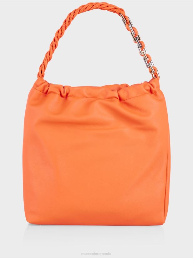 geantă pentru cumpărături în stil husă Marc Cain coral strălucitor accesorii 4826HH1509