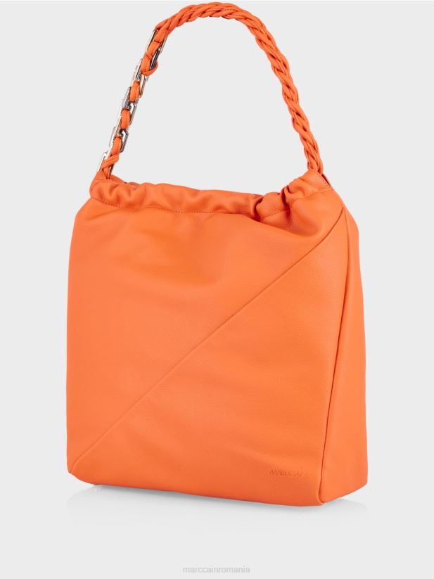 geantă pentru cumpărături în stil husă Marc Cain coral strălucitor accesorii 4826HH1509