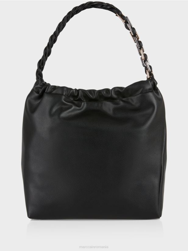 geantă pentru cumpărături în stil husă Marc Cain negru accesorii 4826HH1520