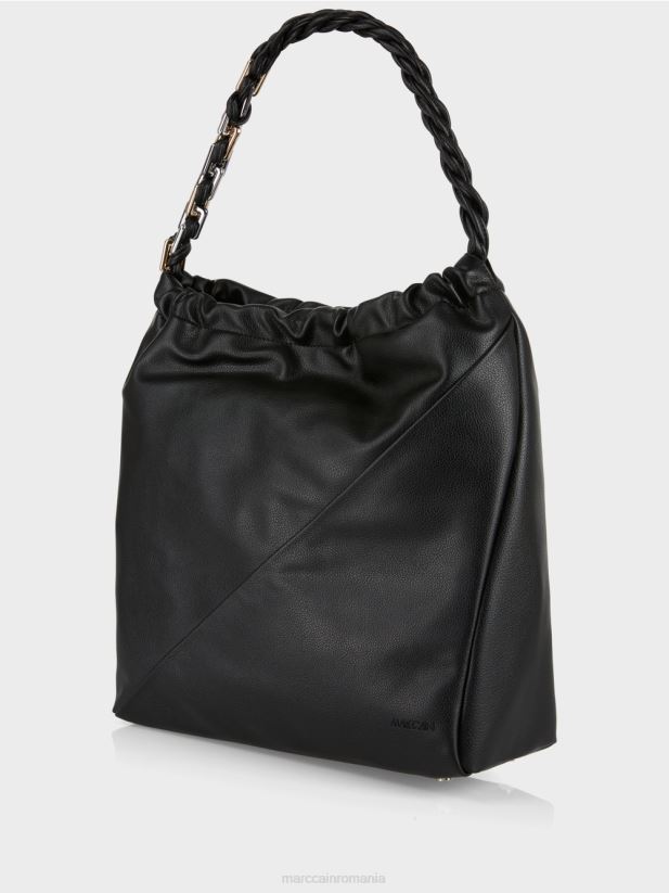 geantă pentru cumpărături în stil husă Marc Cain negru accesorii 4826HH1520