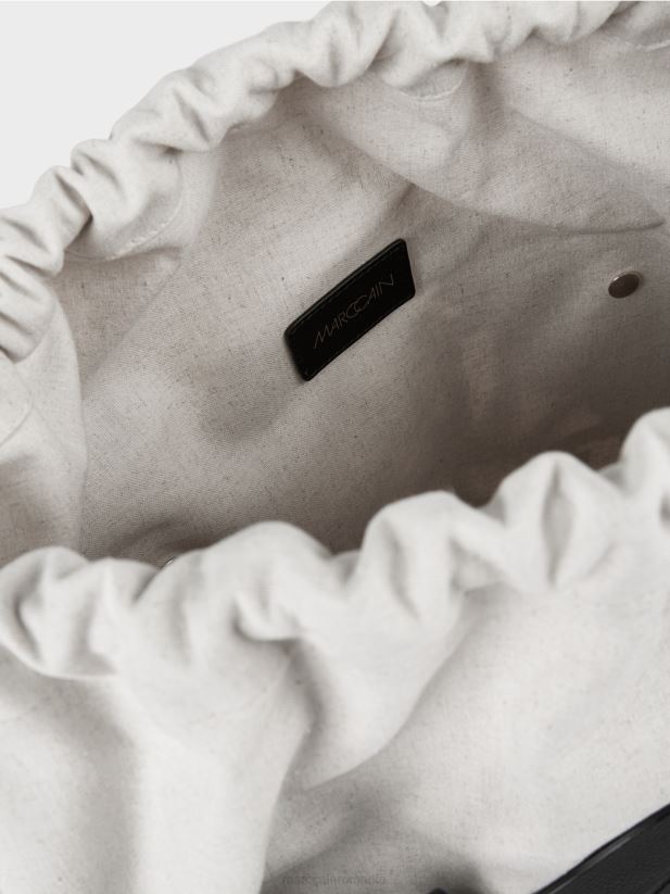 geantă practică „regândește împreună”. Marc Cain negru accesorii 4826HH1523