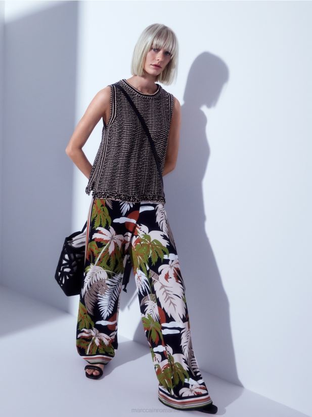 geantă practică „regândește împreună”. Marc Cain negru accesorii 4826HH1523