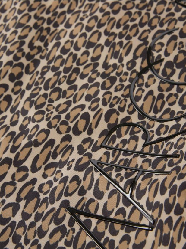 geantă shopper „rethink together” cu imprimeu Marc Cain cafea moale accesorii 4826HH1507