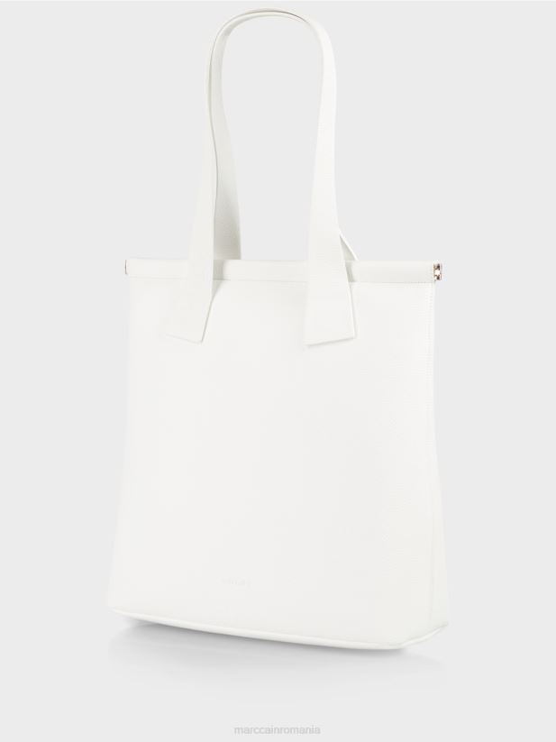 geantă tote din nappa artificială Marc Cain aproape alb accesorii 4826HH1547