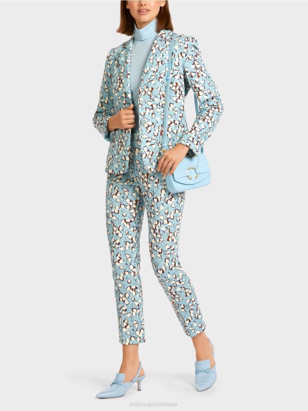 geanta de umar cu inel decorativ Marc Cain albastru atmosferic accesorii 4826HH1536