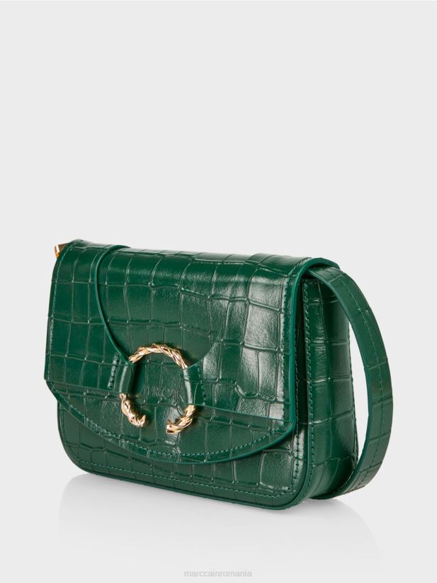 geanta de umar cu inel decorativ Marc Cain padure intunecata accesorii 4826HH1540