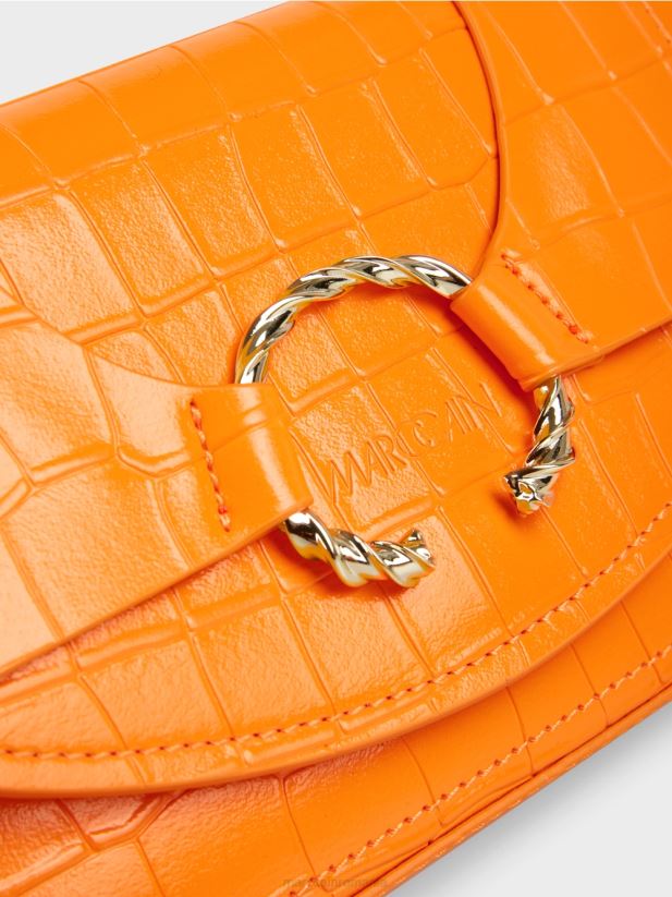 geanta de umar cu inel decorativ Marc Cain portocaliu limpede accesorii 4826HH1544