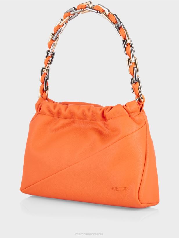 geanta de umar cu maner decorativ Marc Cain coral strălucitor accesorii 4826HH1513
